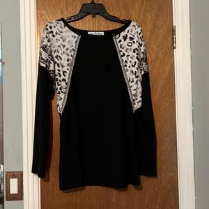 Awesome leopard and Aztec shirt